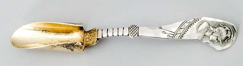 Shiebler Sterling Etruscan Pattern Cheese Scoop