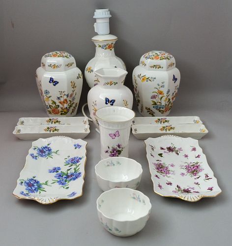 Large Group of Aynsley Porcelain Table Articles