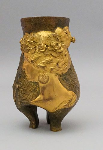 Louchet Ciseleur Bronze Art Nouveau Vase