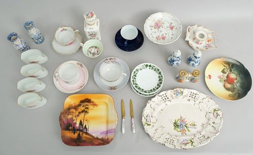 Large Group Continental Porcelain incl. Faience