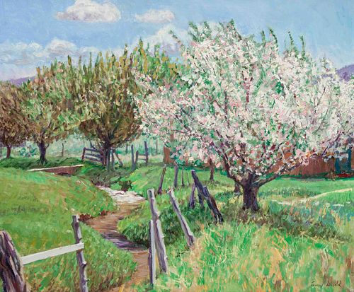Francis Donald
(American, b. 1947)
Taos Apple Blossoms, 1998