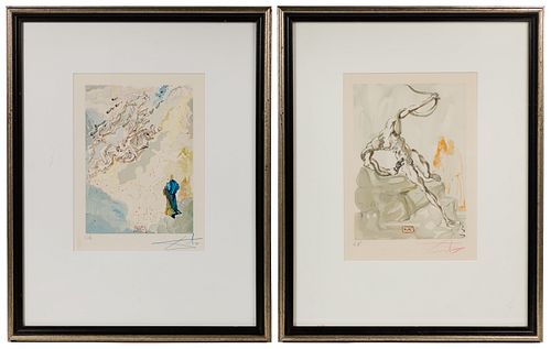 Salvador Dali (Spanish, 1904-1989) 'Divine Comedy' Wood Engravings