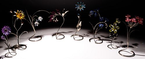 Swarovski Crystal Swirl Base Flower Collection