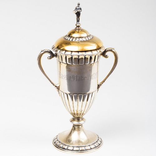 Shreve & Co. Silver Horse Racing Trophy