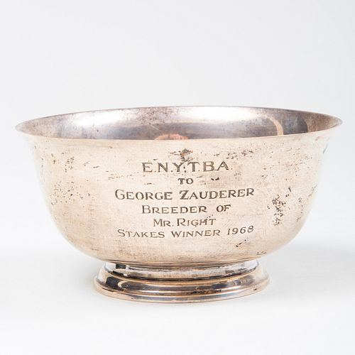 Lunt Silver Horse Racing Trophy Bowl