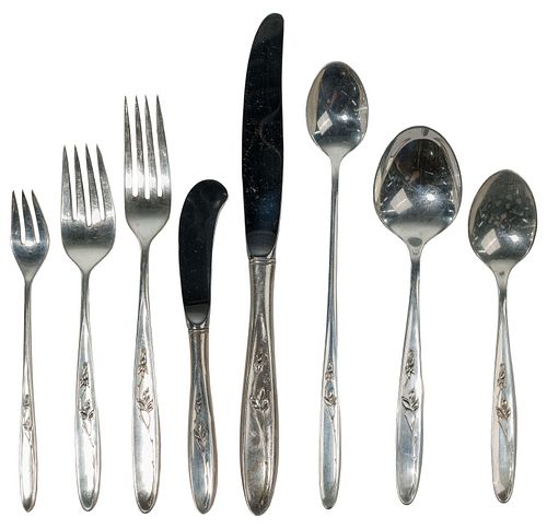 Towle 'Rose Solitaire' Sterling Silver Flatware Service