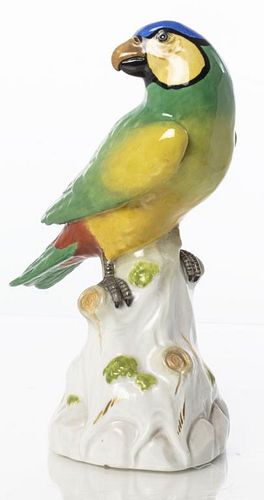 Meissen Porcelain Model Of A Parakeet