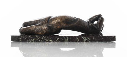 Sydney Alex Kumalo Reclining Nude Bronze Sculpture