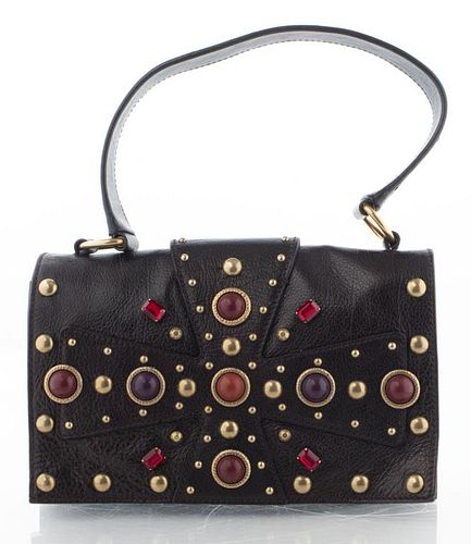 Yves Saint Laurent Brown Leather Byzance Handbag