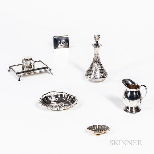 Six Pieces of Sterling Silver Tableware