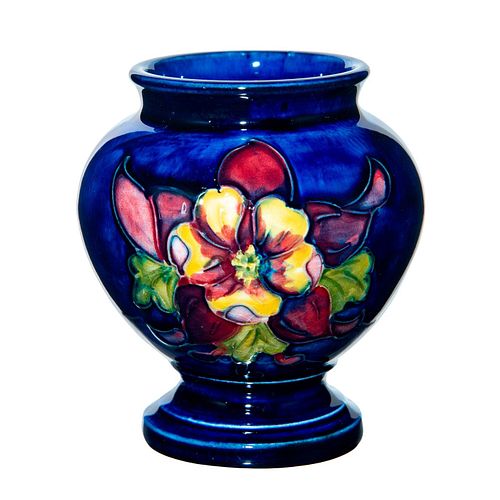 Small Moorcroft Pottery Vase, Columbine Pattern