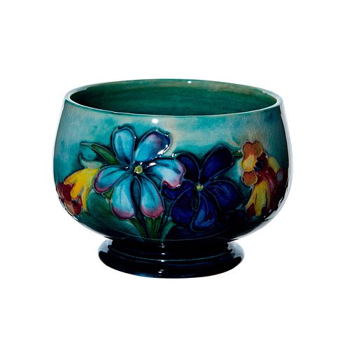Moorcroft Art Pottery Sugar Bowl, Signed