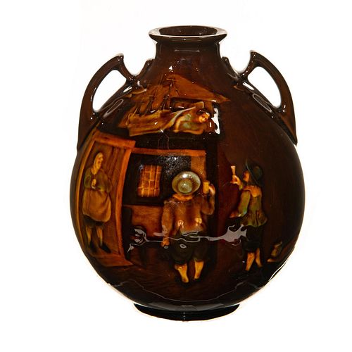 Royal Doulton Vase of Pub Scene