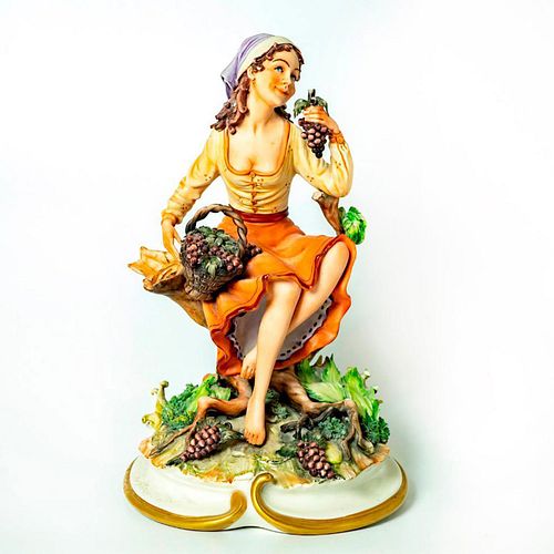 Capodimonte La Medea Figurine, Lady With Grapes