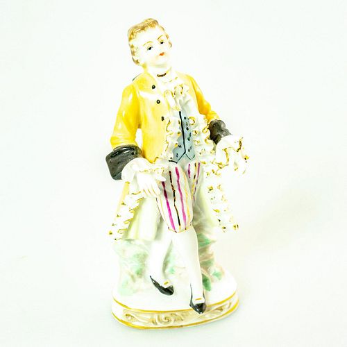 Vintage Bone China Lace Figurine, Victorian Man
