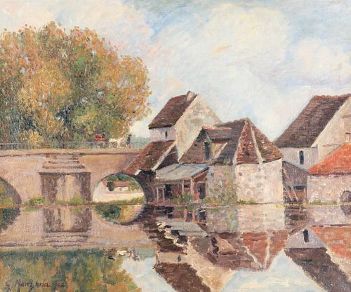 Georges Manzana-Pissarro
(French, 1871-1961)
Petit Lavoir du Pont Pierre, Moret-sur-Loing, 1902