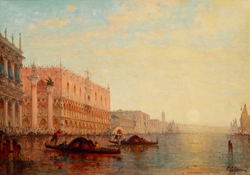 Charles Clement Calderon
(French, 1870-1906)
The Doge Palace from the Grand Canal, Venice