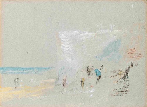 Joseph Mallord William Turner(British, 1775-1851)Figures on the Cliffs at Margate, c. 1840-45