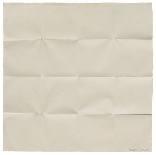 Sol LeWitt
(American, 1928-2007)
Fold Piece, Sixteen Squares, 1972