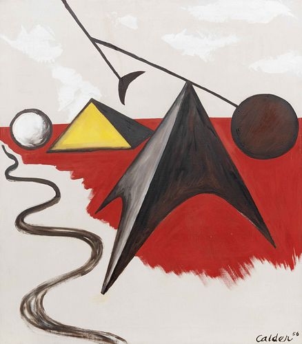 Alexander Calder(American, 1898-1976)Pyramidal Shapes, 1956