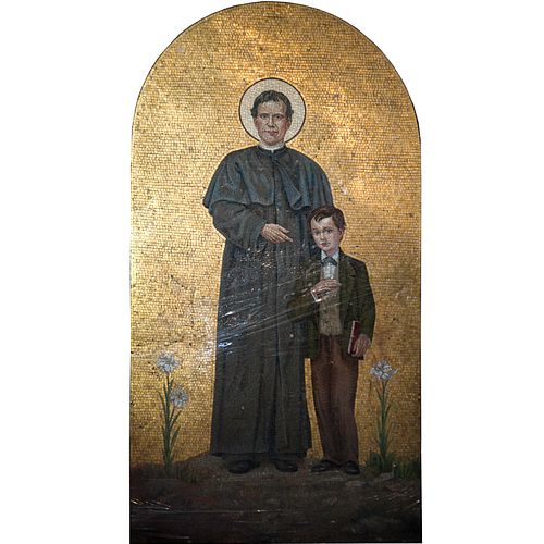 19th Ct. Continental Macro Mosaic of Saint John Bosco