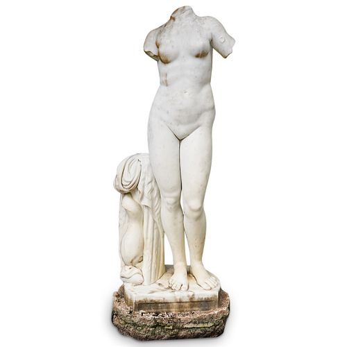 Antonio Frilli (Italian 1860-1920) 19th Cent. Marble "Aphrodite" Sculpture