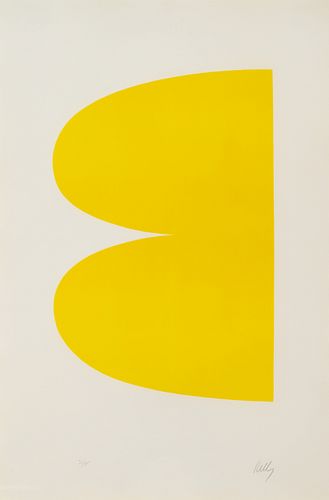 Ellsworth Kelly
(American, 1923-2015)
Yellow (Jaune), from Suite of Twenty-Seven Lithographs, 1964-1965