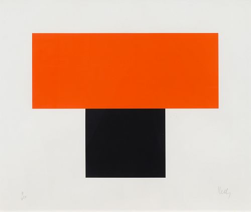 Ellsworth Kelly
(American, 1923-2015)
Red-Orange Over Black, 1970