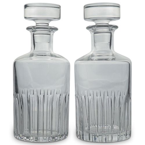Pair Of Probably Baccarat Whisky Decanters