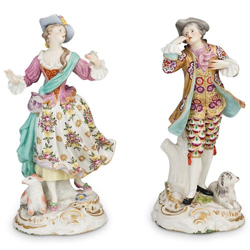 Pair Of Chelsea Porcelain Figurines