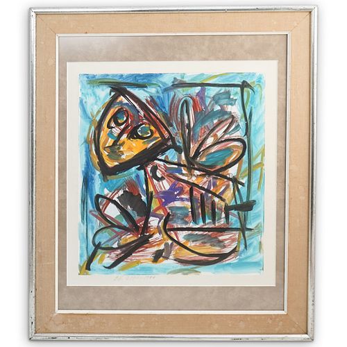 C.K. Appel (1921-2006) Abstract Figure Painting