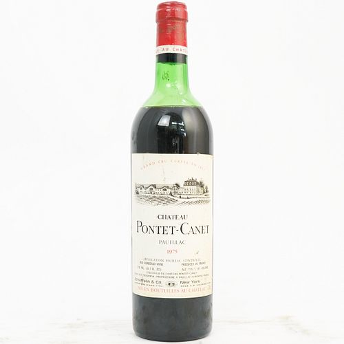 1975 Château Pontet-Canet Pauillac Wine Bottle