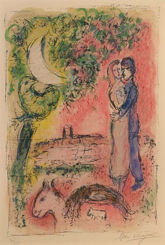 Marc Chagall
(French/Russian, 1888-1967)
Aurore a Saint-Paul, 1968