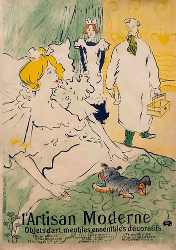 Henri de  Toulouse-Lautrec
(French, 1864-1901)
L'Artisan Moderne, 1894