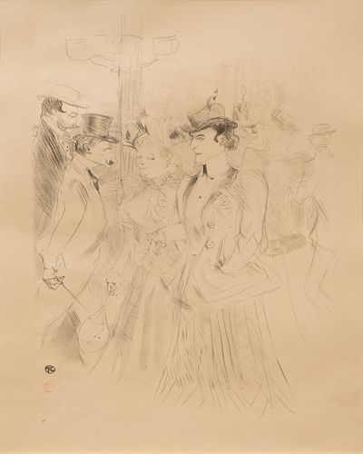 Henri de Toulouse-Lautrec
(French, 1864-1901)
Le Prominoir (The Foyer), 1899