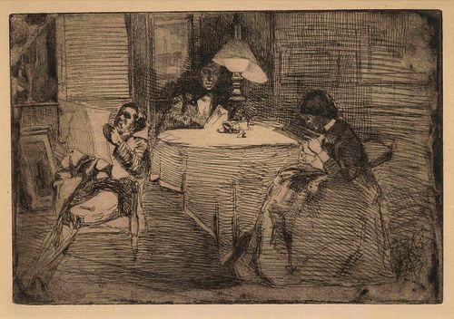 James Abbott McNeill Whistler
 (American, 1834-1903)
The Music Room, 1859