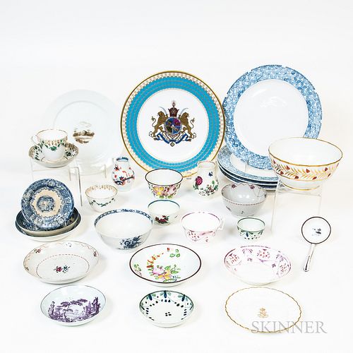 Group of English and Continental Porcelain Tableware