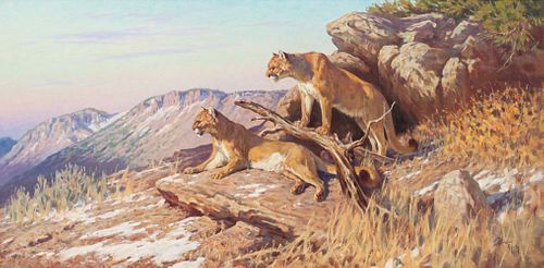 Dwayne Harty
(American, b. 1957)
Two Cougars