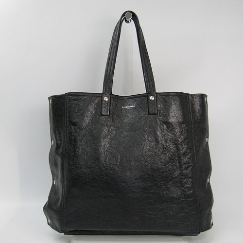 Balenciaga 452236 Leather Tote Bag Black BF337361