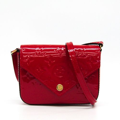 Louis Vuitton Vernis Sac Lucy M90282 Women's Shoulder Bag Cerise BF327581