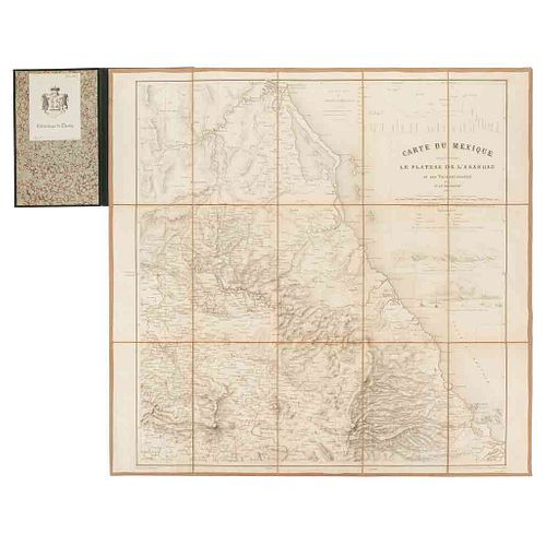 Saussure, Henri de. Carte du Mexique Représentant le Plateau de l’Ánahuac et son Versant Oriental. Genève, 1862. Plano litográfico.