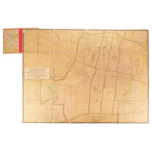 Plano de la Ciudad de México. México: Compañía Litográfica y Tipográfica S. A., 1911. Plano a color, 78.3 x 105.5 cm.