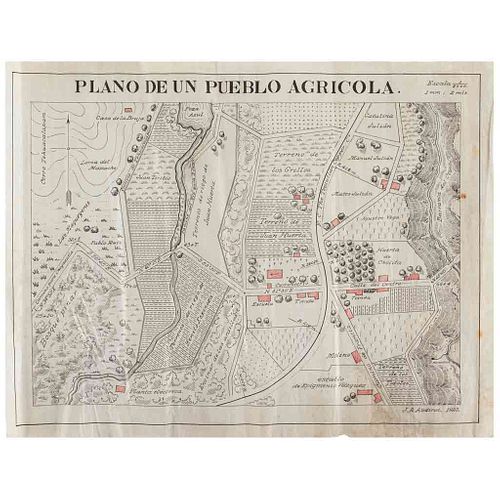 Audirac, J. Antonio. Plano de un Pueblo Agrícola/Ciudad de Teziutlán/Fraccionamiento del Parque Nacional... México, 1923. 4 planos.