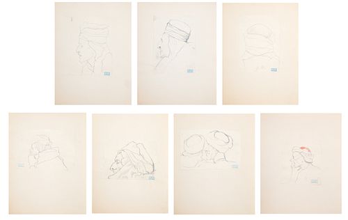 A GROUP OF SEVEN DRAWINGS BY JOSEPH STELLA (AMERICAN 1877-1946)