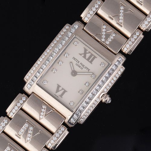 Patek Philippe Twenty~4 White Gold and Diamond Bracelet Watch