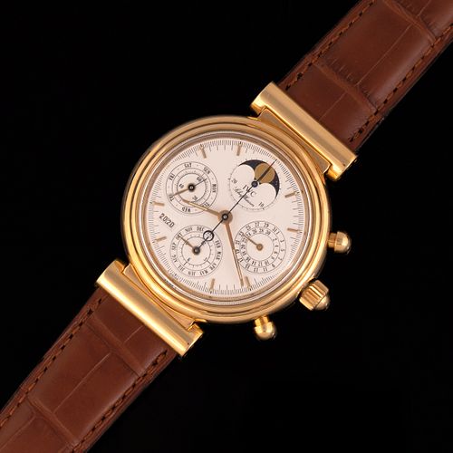 IWC DaVinci Gold Automatic Perpetual Calendar Wristwatch