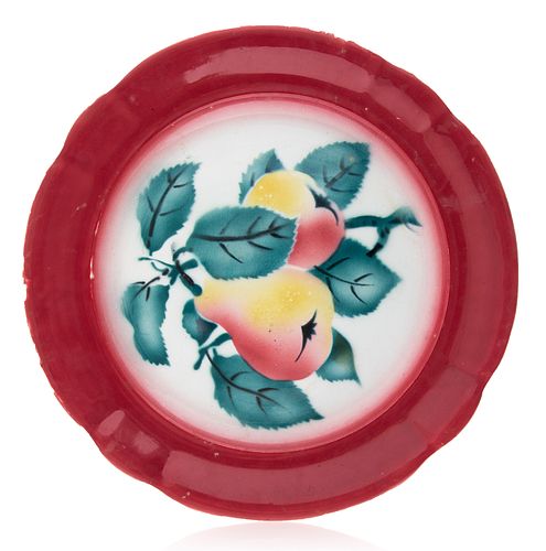 A RUSSIAN PORCELAIN CHARGER PLATE, KUZNETSOV FAIENCE FACTORY, BUDIANSK, 1894-1917 