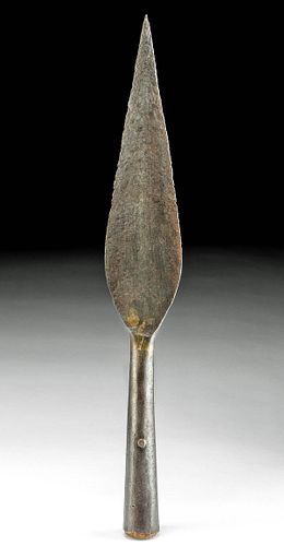 Medieval European Iron Spearhead