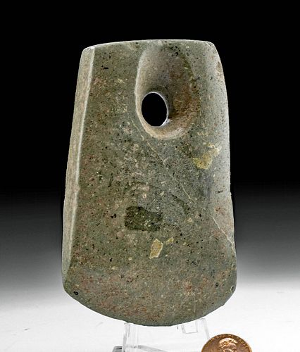 Valdivian Carved Greenstone Axe w/ Hole