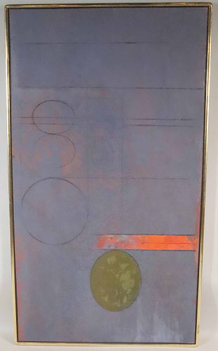Gyorgy Kepes, Oil & Sand on Canvas, Grisaille #11